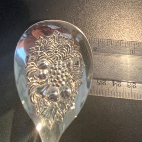 Vintage EPNS England Silverplate Grapevine Design Salad Serving Set - Picture 8 of 8